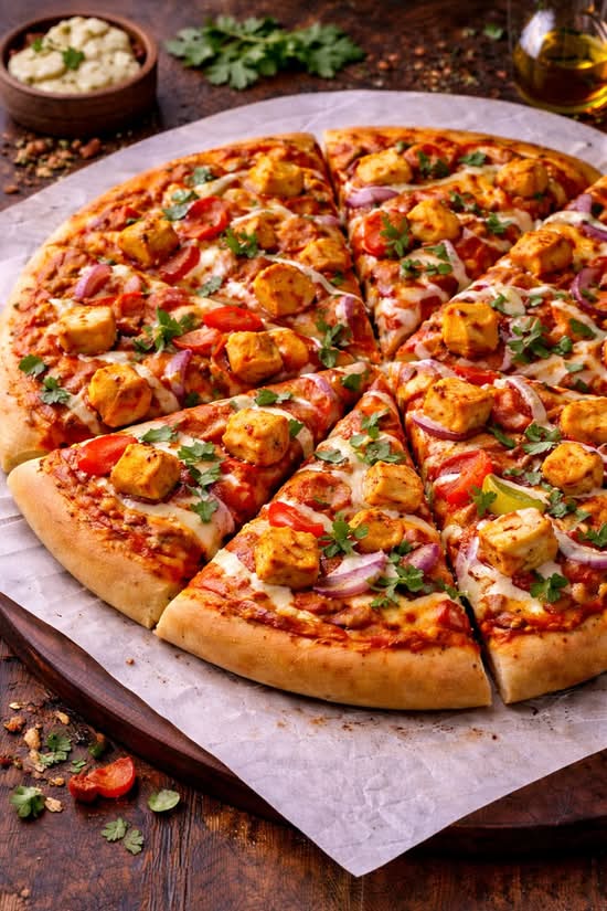 56.Shahi Paneer Pizza