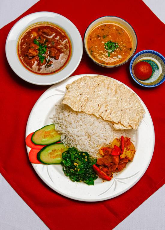 Goat Meat Thali
