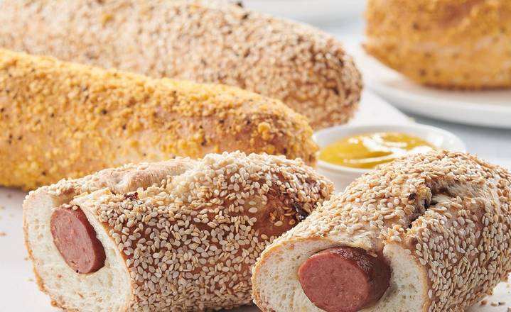 Sesame Bagel Dog