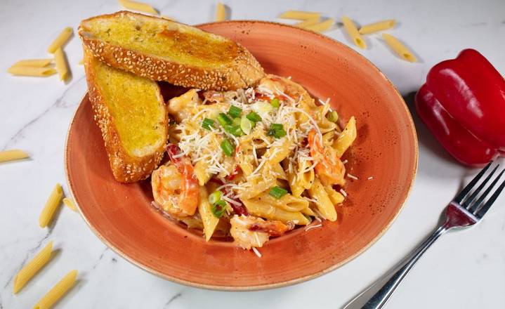 CREAMY CAJUN SHRIMP PENNE