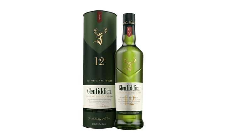 Glenfiddich 12 Year Old Single Malt Scotch Whiskey, 750ml bottle Spirit (Scotch Whiskey)(40%25 ABV)