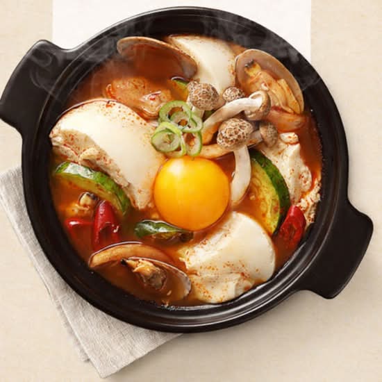 Seafood  soft tofu stew