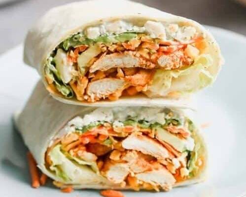 Loaded Chicken Wraps