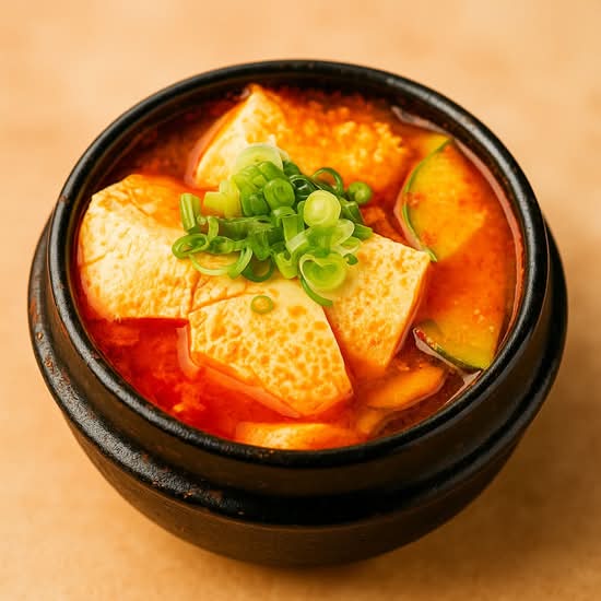 Spicy Seafood Soft Tofu Stew (매운 순두부 찌개)