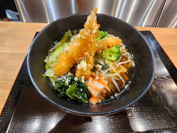 Shrimp Tempura Udon (Hot Noodles Soup)(Not Gluten Free)