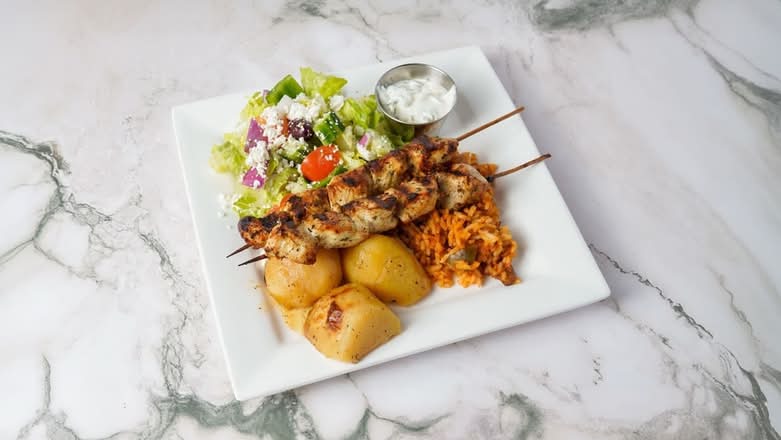 Souvlaki Dinner (2 Skewer)