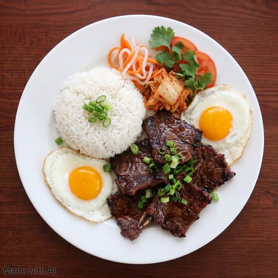 Beef Short Ribs & Fried Egg on Rice