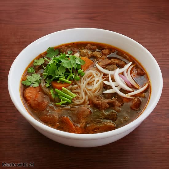 Beef Stew Rice Noodle Soup (Pho Bo Kho)