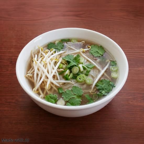 Plain Rice Noodle Soup (Pho Bo Vo)