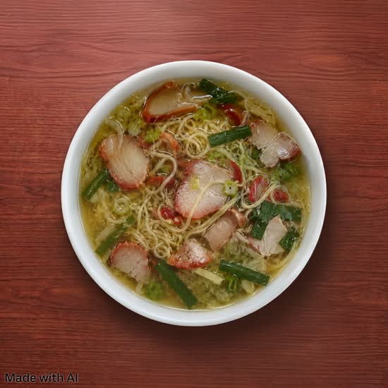 BBQ Pork Cha Shu Egg Noodle Soup (Mi Xiu)