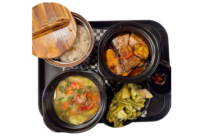 Canh chua cá kho thộ