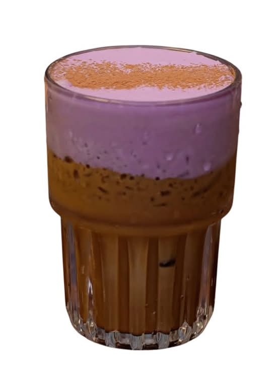 Ube cold foam coffee
