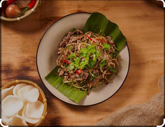 Beef banana flower salad ( goi bắp bò )
