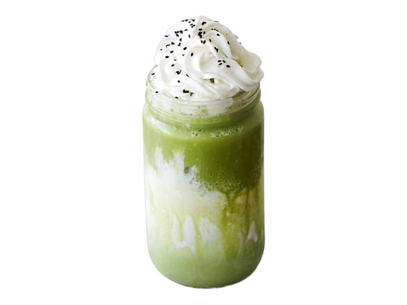 Coconut matcha frappe