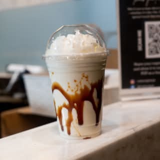 Salted caramel milkshake