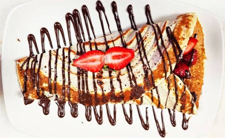 Crêpe fraises-choco-banane / Strawberry-Choco-Banana Crepe