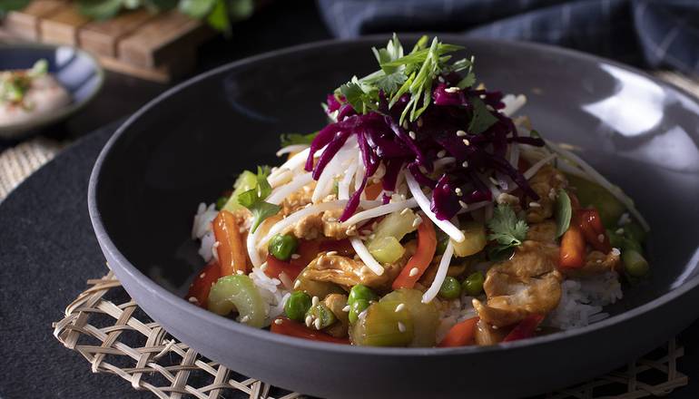 TERIYAKI CHICKEN RICE BOWL