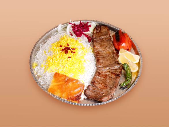 Barg Plate(کباب برگ) (Served With Soup Or Pop)(