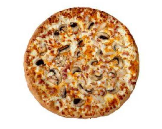 Chicken Bacon Alfredo Pizza