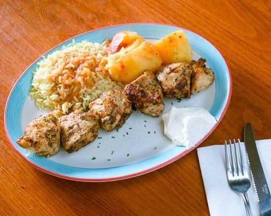 Chicken Souvlaki Dinner