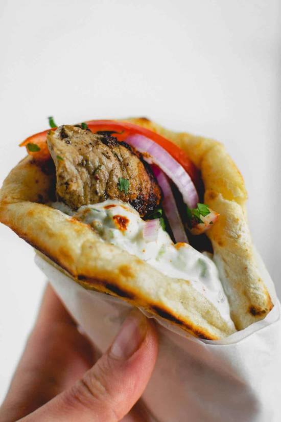 Souvlaki Pita au Porc/Pork