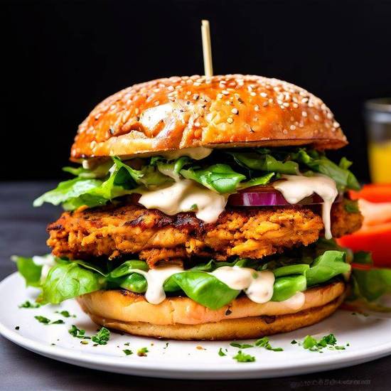 Loaded Chicken Crunch Burger