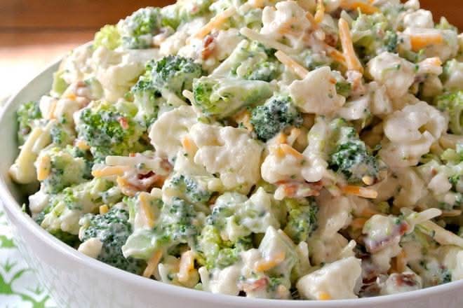 Salade Choux Fleurs et Brocolis / Cauliflower and Broccoli Salad