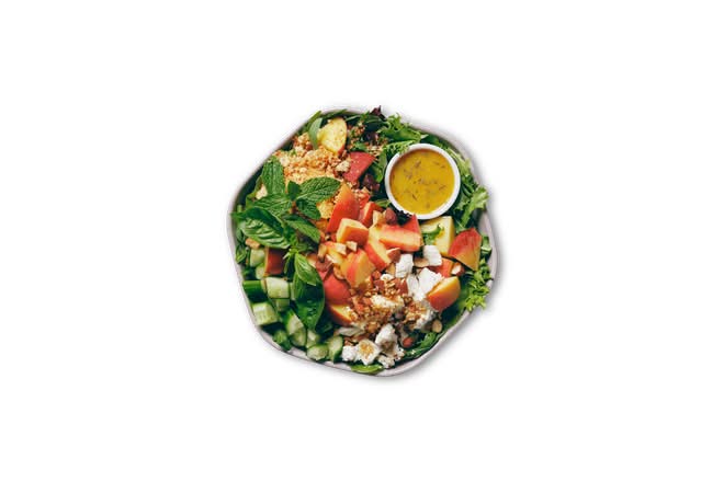 Alice Waters' Peach & Goat Cheese Salad