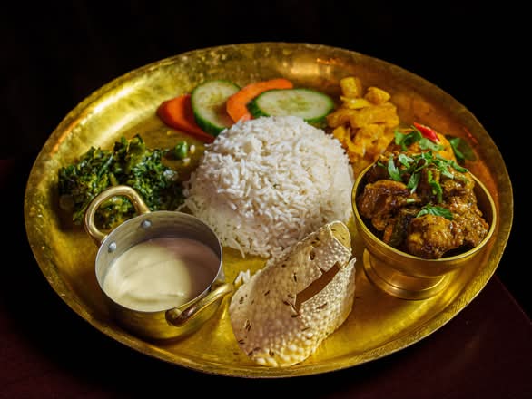 Nepali Non Veg Thali Set - Chicken Curry