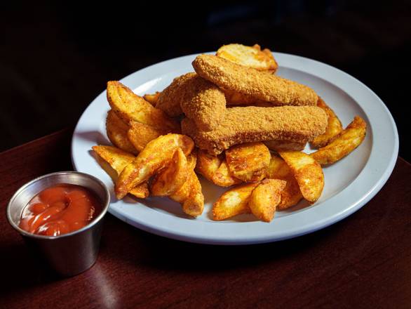 Chicken Strips With Potato Wedges or Fries