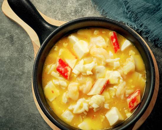 64. Seafood Tofu Hot Pot