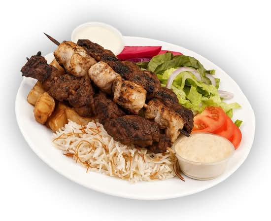 Assiette brochette mixte / Mixed Skewer Platter