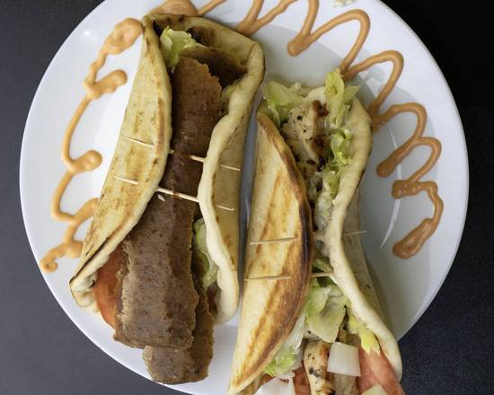 Chicken Souvlaki Pita Wrap