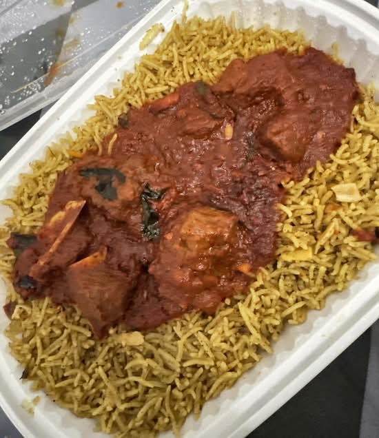 Andhra Fry Piece Mutton Mandi / Mandi Mouton Frit Andhra