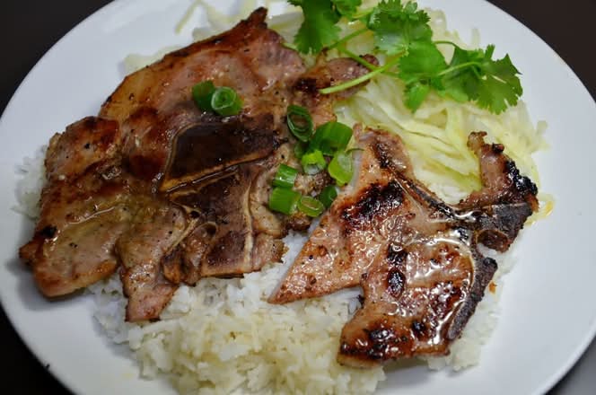 48. Grilled Pork Chop on Rice