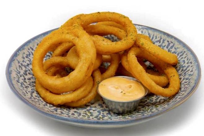 Crispy Onion Rings with dip
