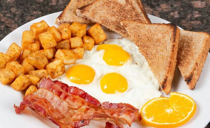 Three Egg Breakfast with choice of protein