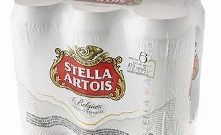 Stella Artois 6 pack cans