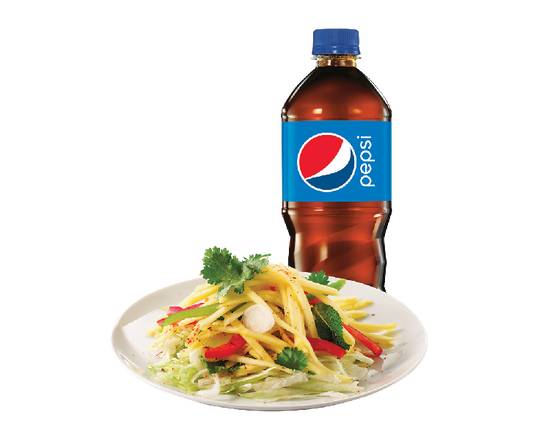 Mango Salad & Bottled Drink Trio