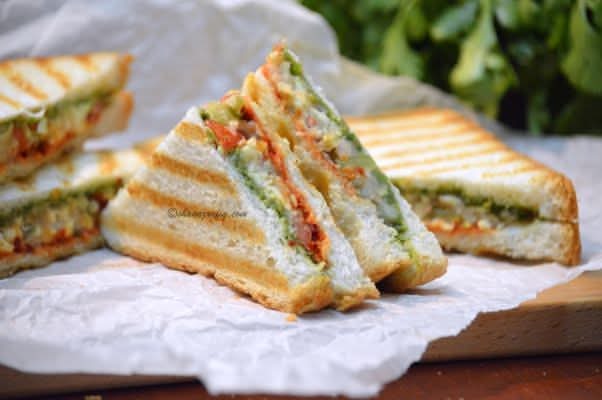 Grilled Veg & Cheese Sandwich