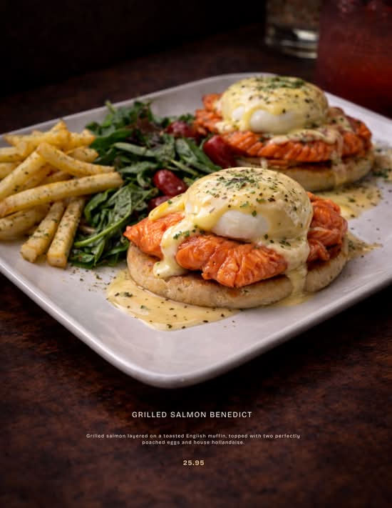 GRILLED SALMON BENEDICT