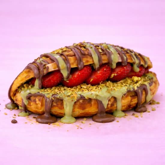 Dubai Strawberry Croffle
