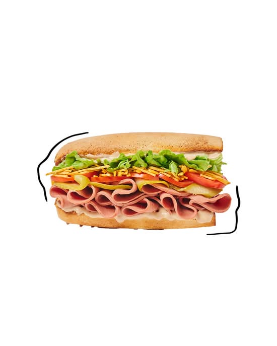 7” Halal Mortadella Sandwich