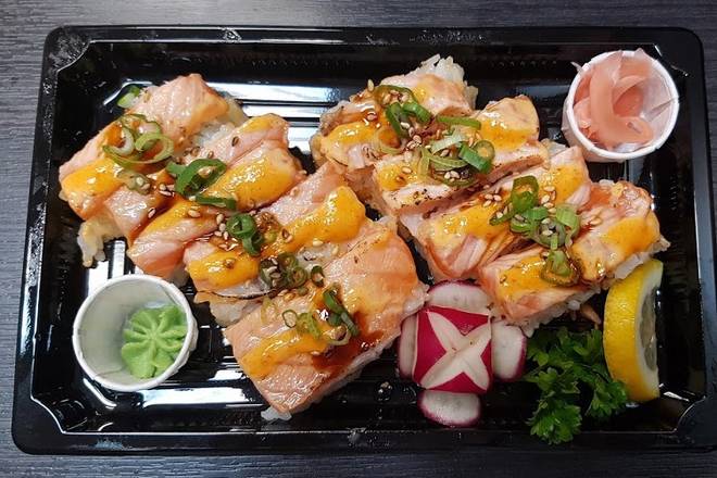 Salmon Torch Pressed Sushi