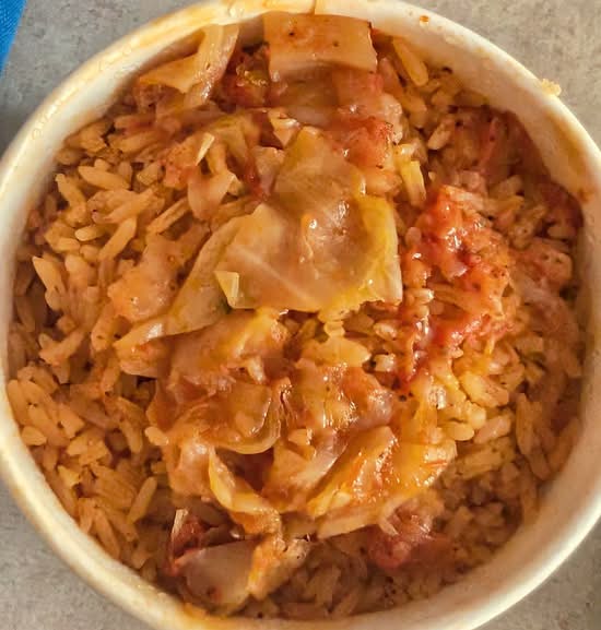 Riz Gras Rouge and Legumes