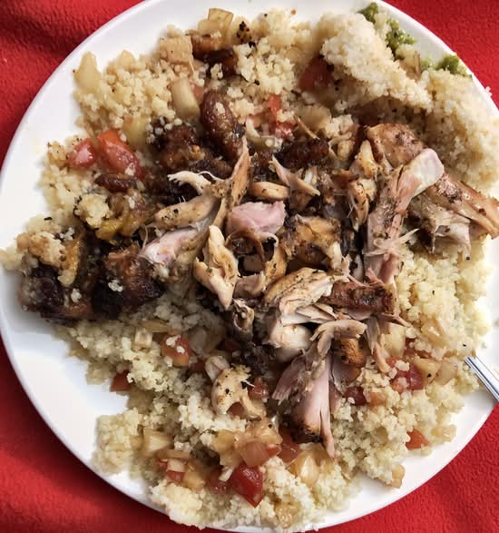 1/4 Poulet attiéké et Alloco