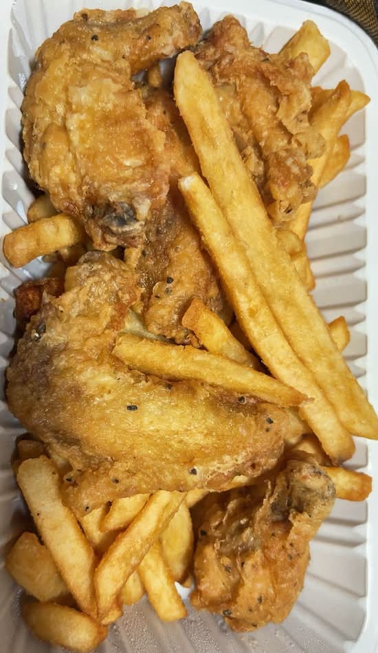 Chicken Wings and Fries
