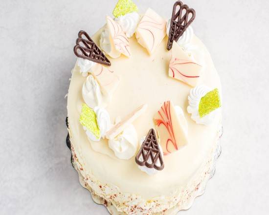 White Chocolate Raspberry 8" Cake