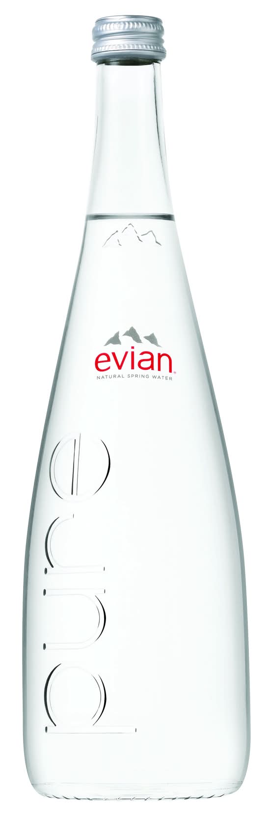 Evian Glass Bottle Water 750ML