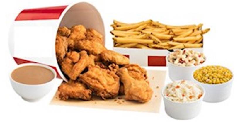 15 morceaux de poulet frit